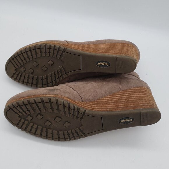 Dr. Scholl's Conquer Lace Up Wedge Bootie Taupe 9.5 M - Picture 10 of 11